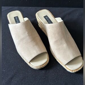 Marguise, Open Toe, Fine Leather Upper, Wedge Heel Shoes, Brand New, Size 7 1/2M